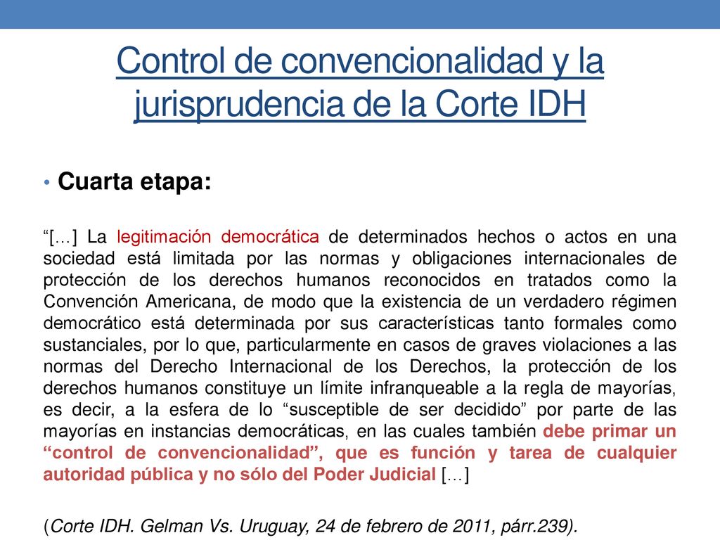 Control de convencionalidad y la jurisprudencia de la Corte IDH