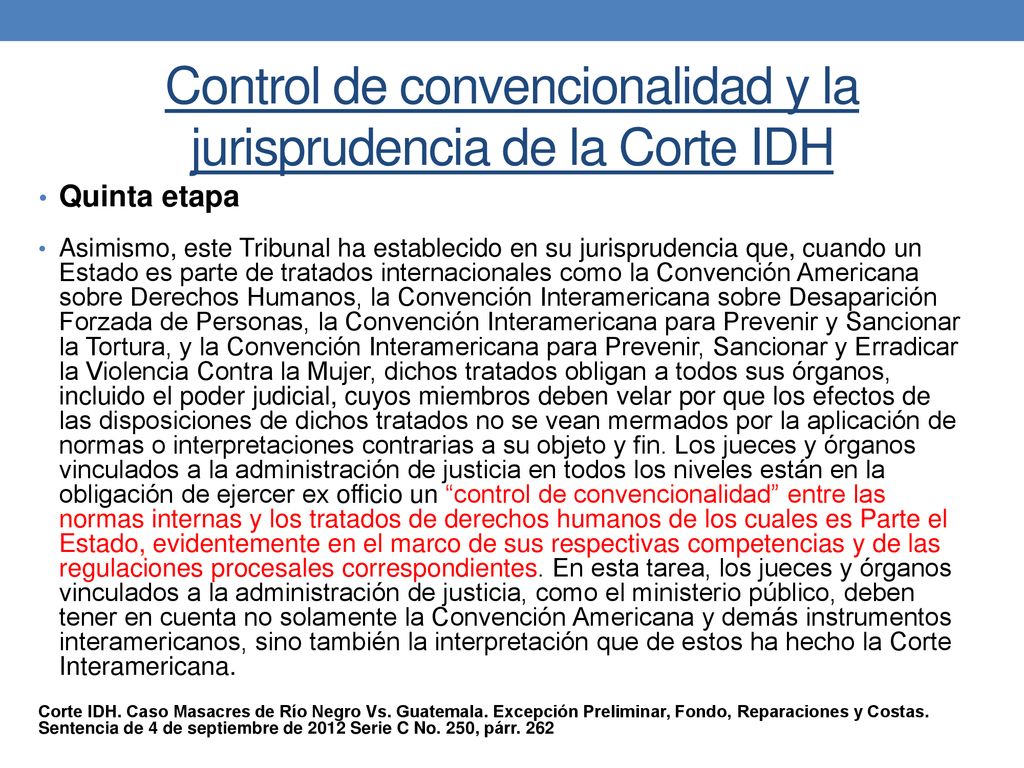 Control de convencionalidad y la jurisprudencia de la Corte IDH