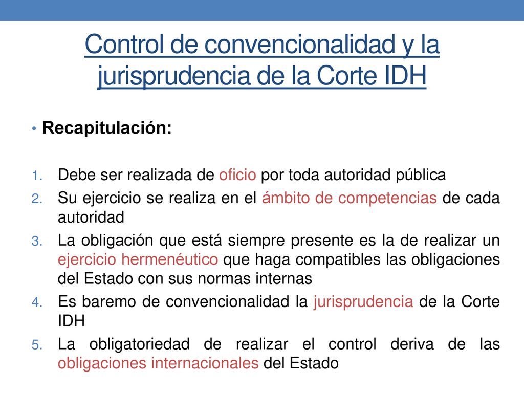 Control de convencionalidad y la jurisprudencia de la Corte IDH
