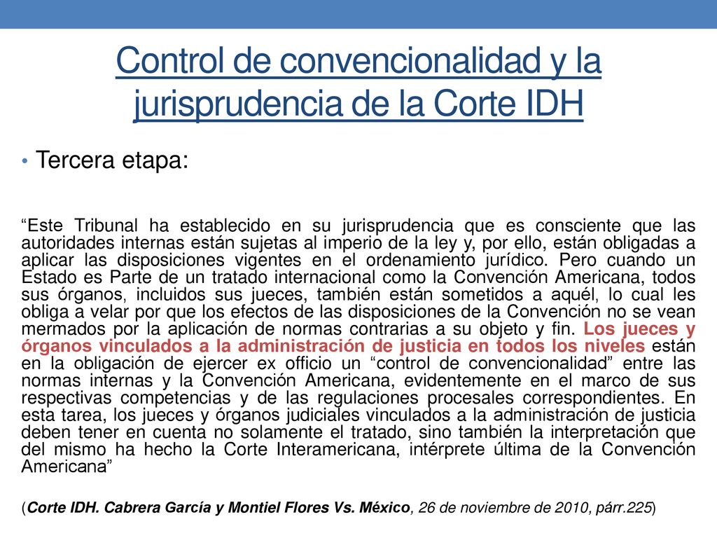 Control de convencionalidad y la jurisprudencia de la Corte IDH