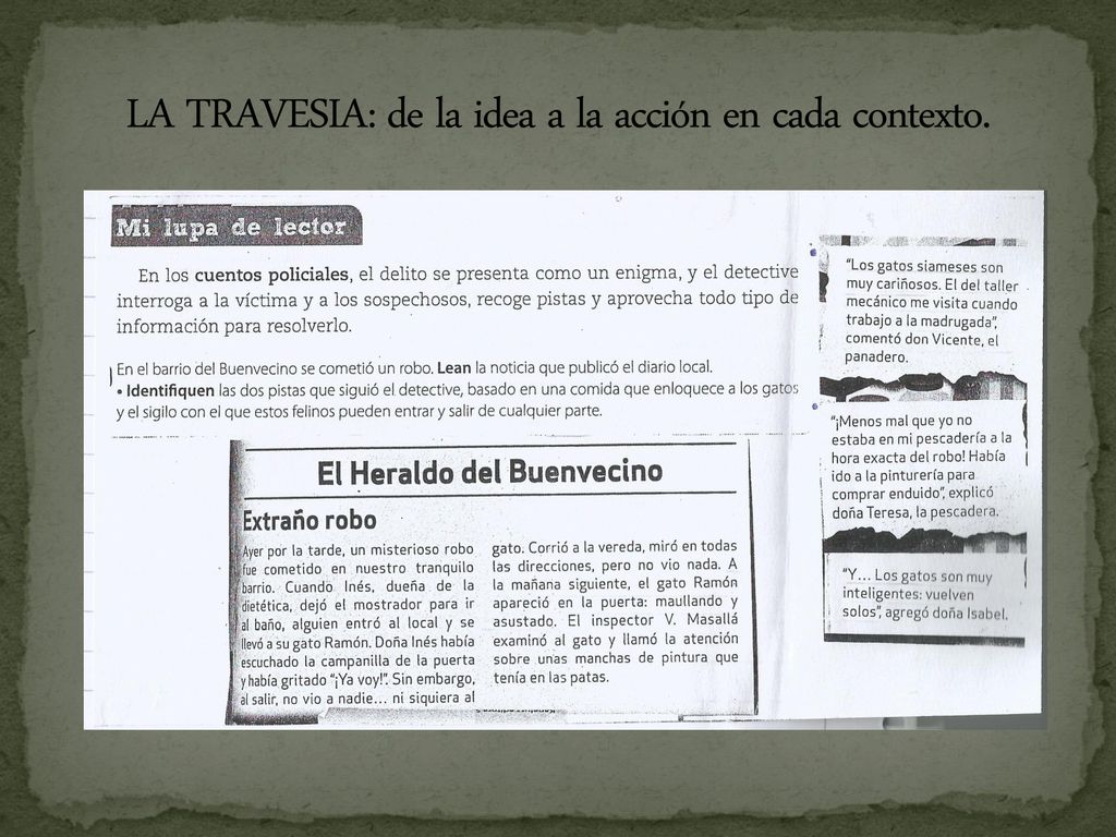 LA TRAVESIA: de la idea a la acción en cada contexto.