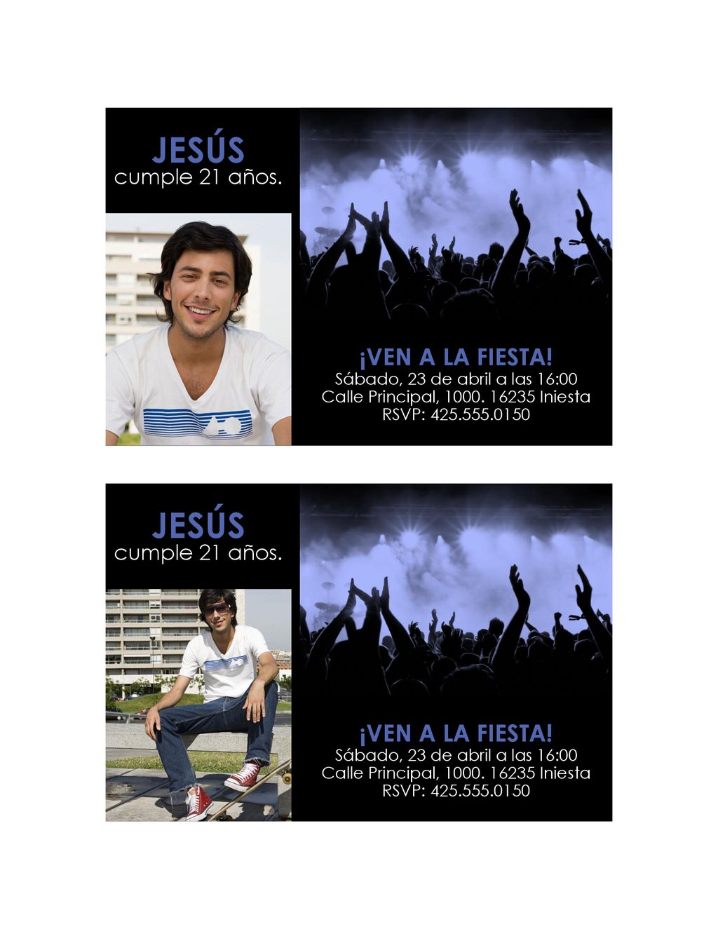 Jesús Jesús ¡VEN A LA FIESTA! ¡VEN A LA FIESTA! cumple 21 años.