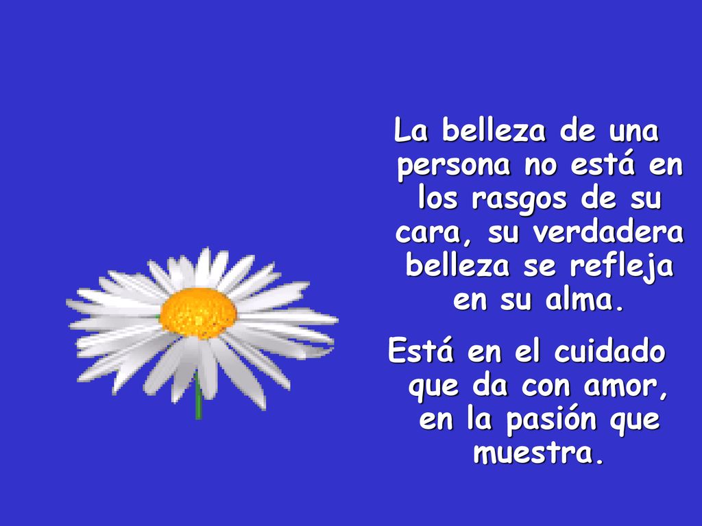 Está en el cuidado que da con amor, en la pasión que muestra.