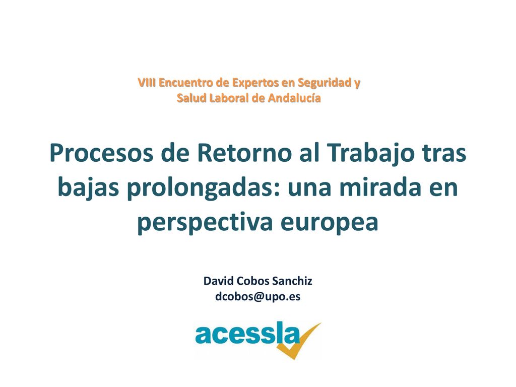 VIII Encuentro de Expertos en Seguridad y Salud Laboral de Andalucía