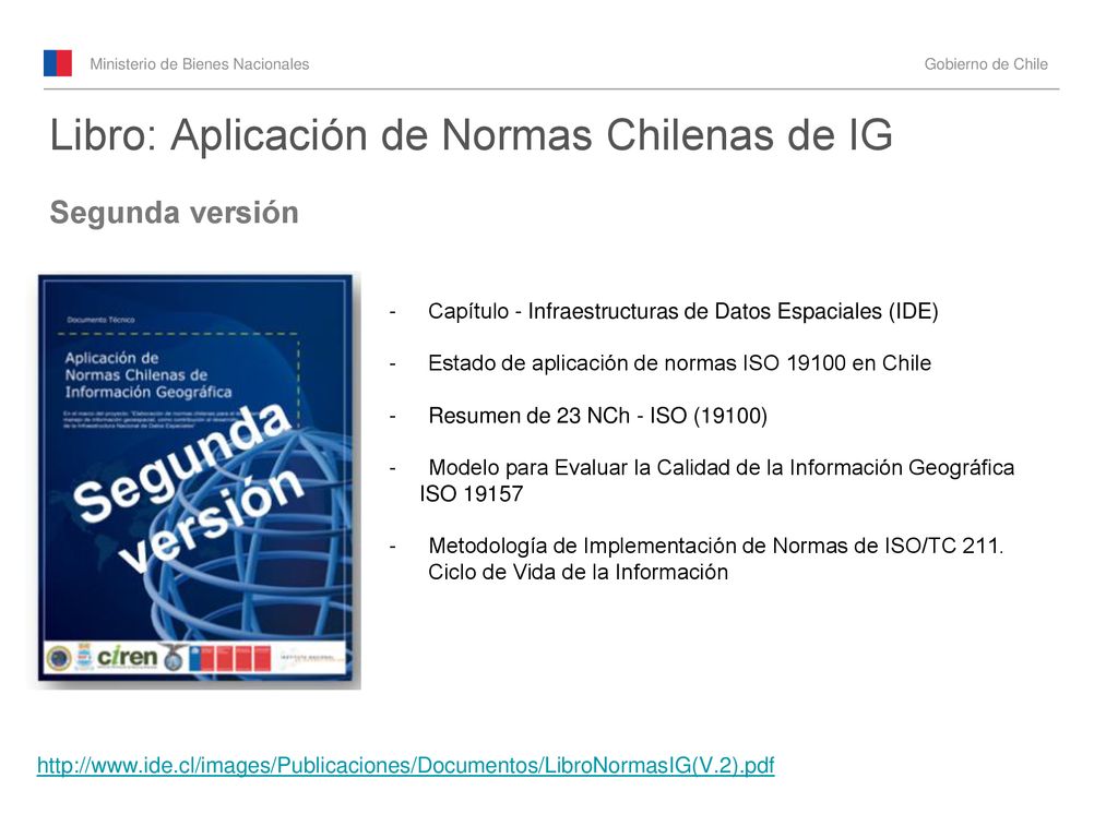 Libro: Aplicación de Normas Chilenas de IG Segunda versión