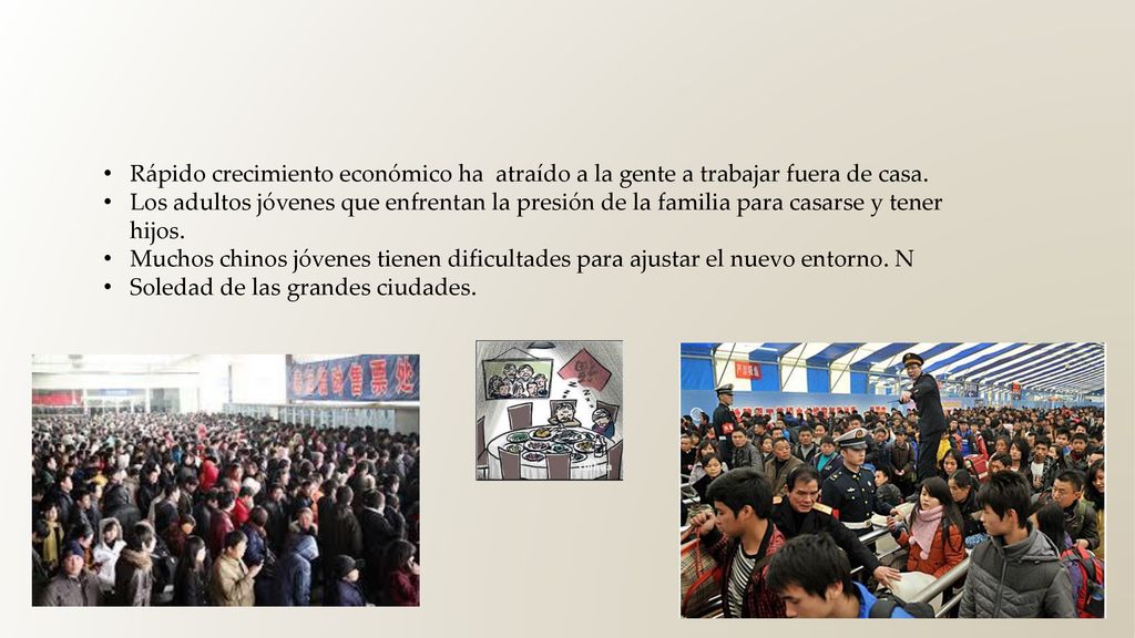 Rápido crecimiento económico ha atraído a la gente a trabajar fuera de casa.