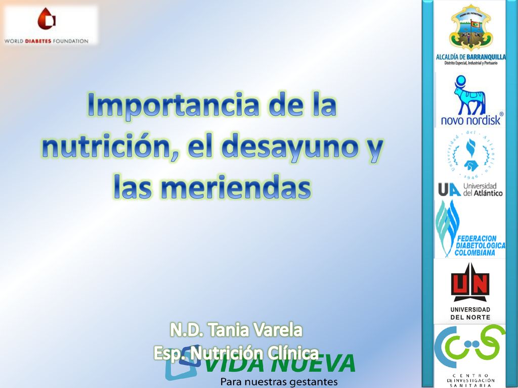 Importancia de la nutrición, el desayuno y las meriendas