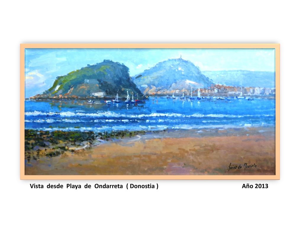 Vista desde Playa de Ondarreta ( Donostia ) Año 2013