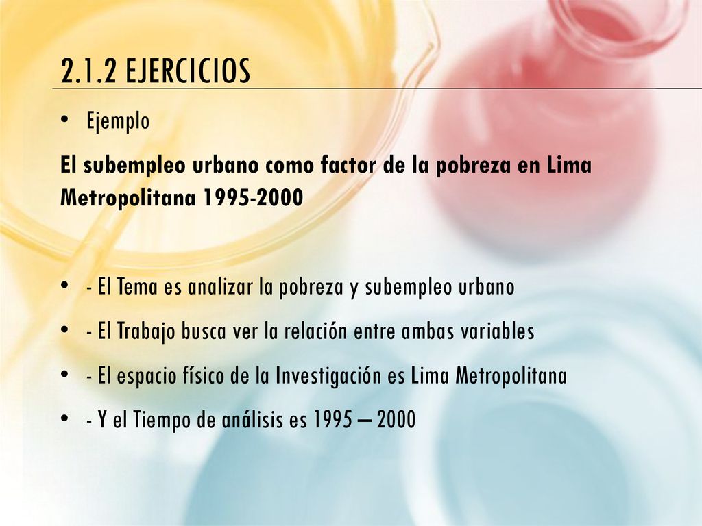 2.1.2 ejercicios Ejemplo. El subempleo urbano como factor de la pobreza en Lima Metropolitana