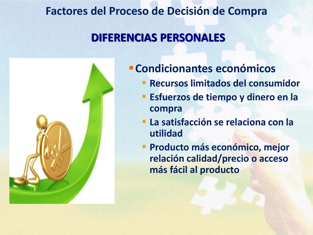 Factores del Proceso de Decisión de Compra DIFERENCIAS PERSONALES