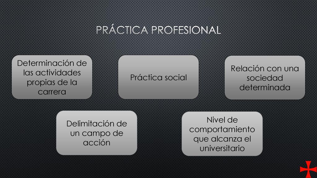 Práctica profesional Determinación de las actividades propias de la carrera. Práctica social. Relación con una sociedad determinada.