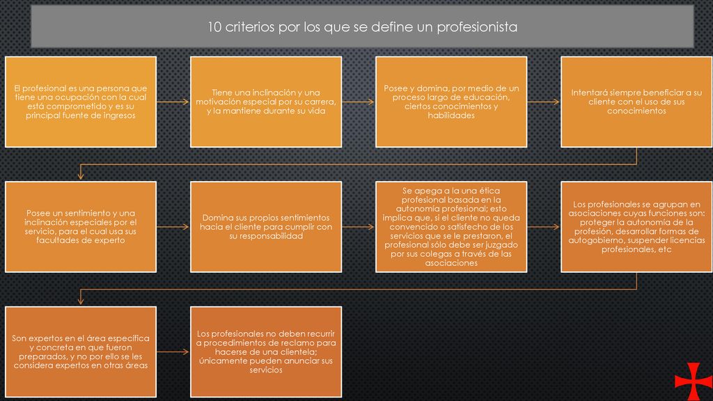 10 criterios por los que se define un profesionista