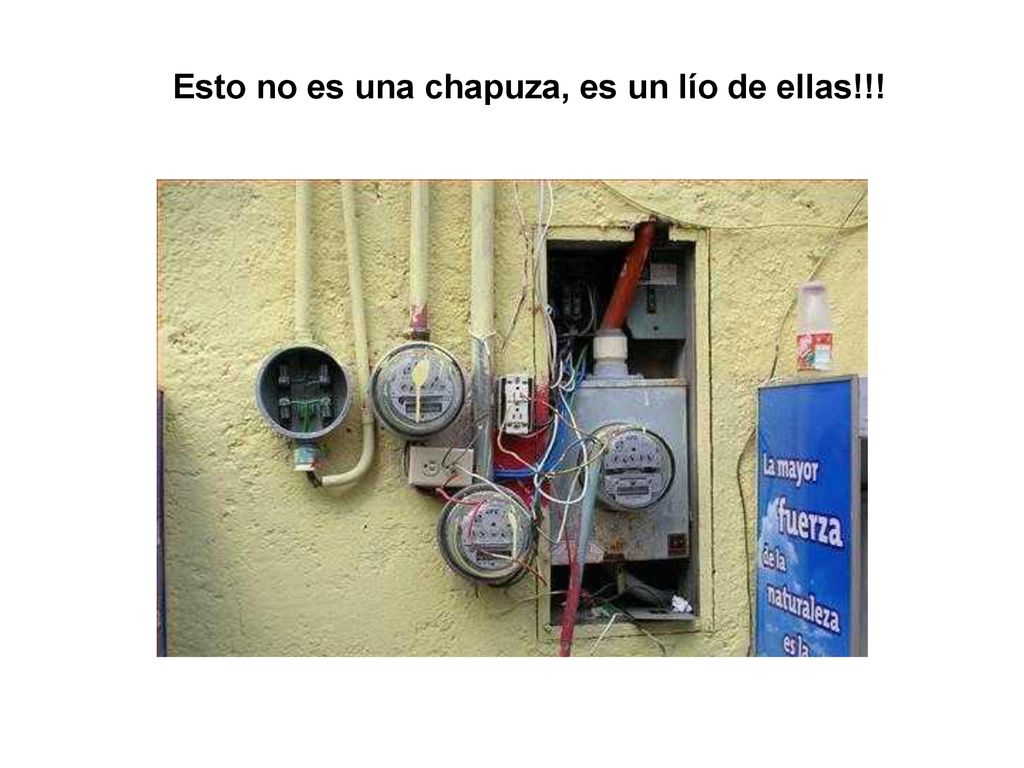 Esto no es una chapuza, es un lío de ellas!!!