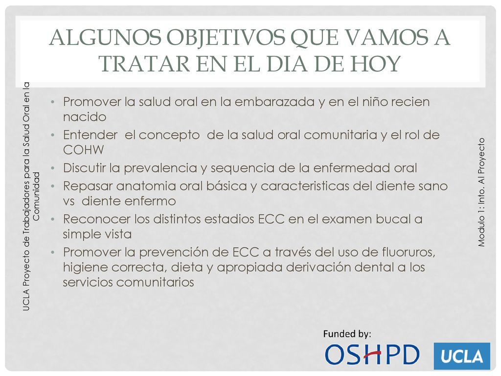 Algunos objetivos que vamos a tratar en el dia de hoy