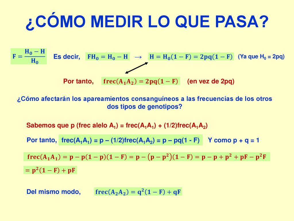 ¿CÓMO MEDIR LO QUE PASA → 𝐅= 𝐇 𝟎 −𝐇 𝐇 𝟎 Es decir, 𝐅 𝐇 𝟎 = 𝐇 𝟎 −𝐇