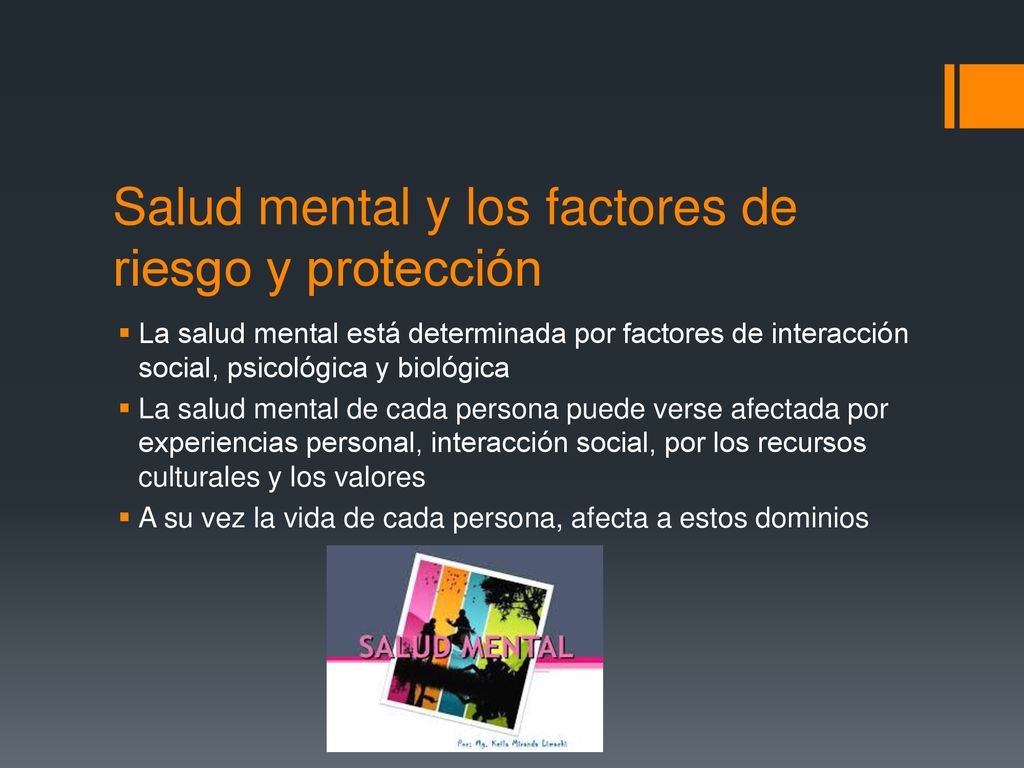 Salud mental y los factores de riesgo y protección