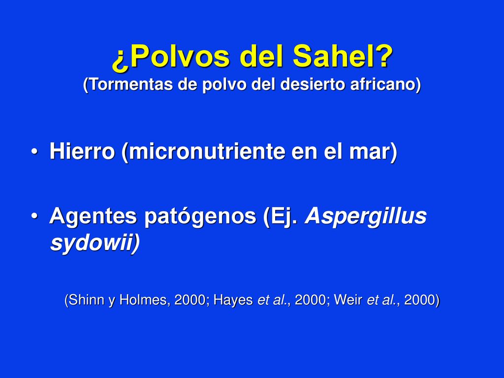 ¿Polvos del Sahel (Tormentas de polvo del desierto africano)