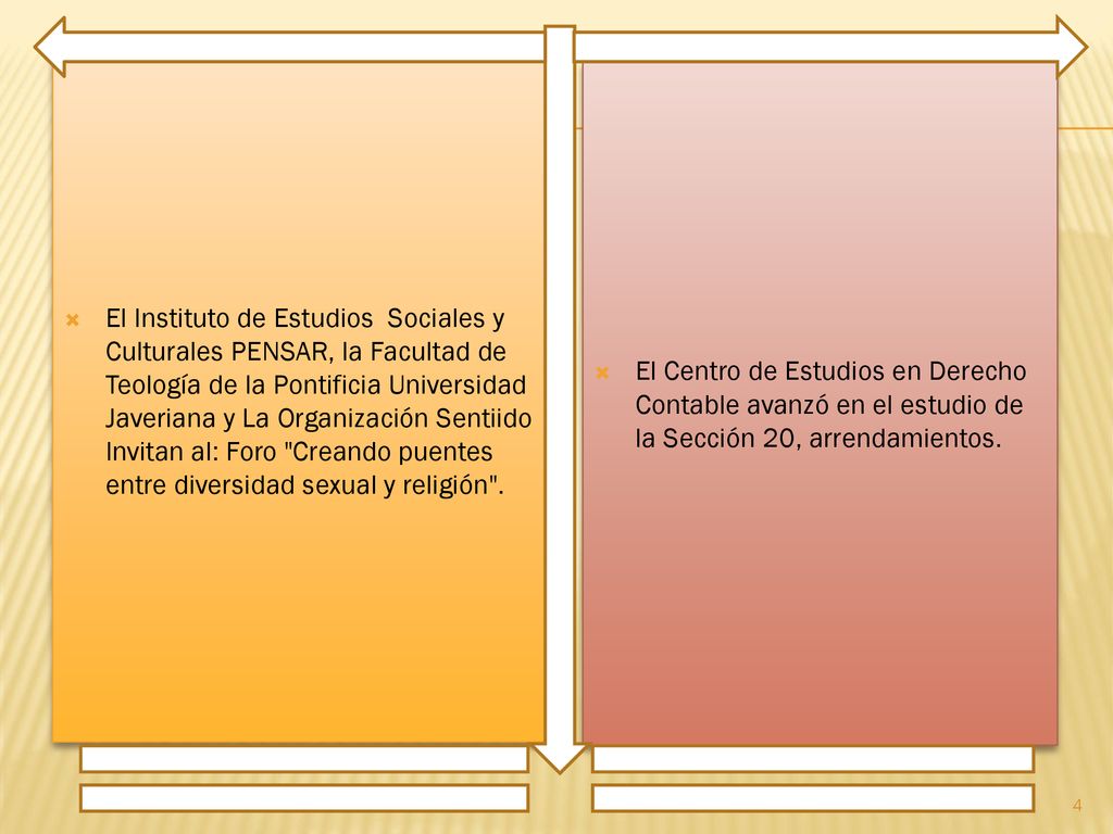 El Instituto de Estudios Sociales y Culturales PENSAR, la Facultad de Teología de la Pontificia Universidad Javeriana y La Organización Sentiido Invitan al: Foro Creando puentes entre diversidad sexual y religión .