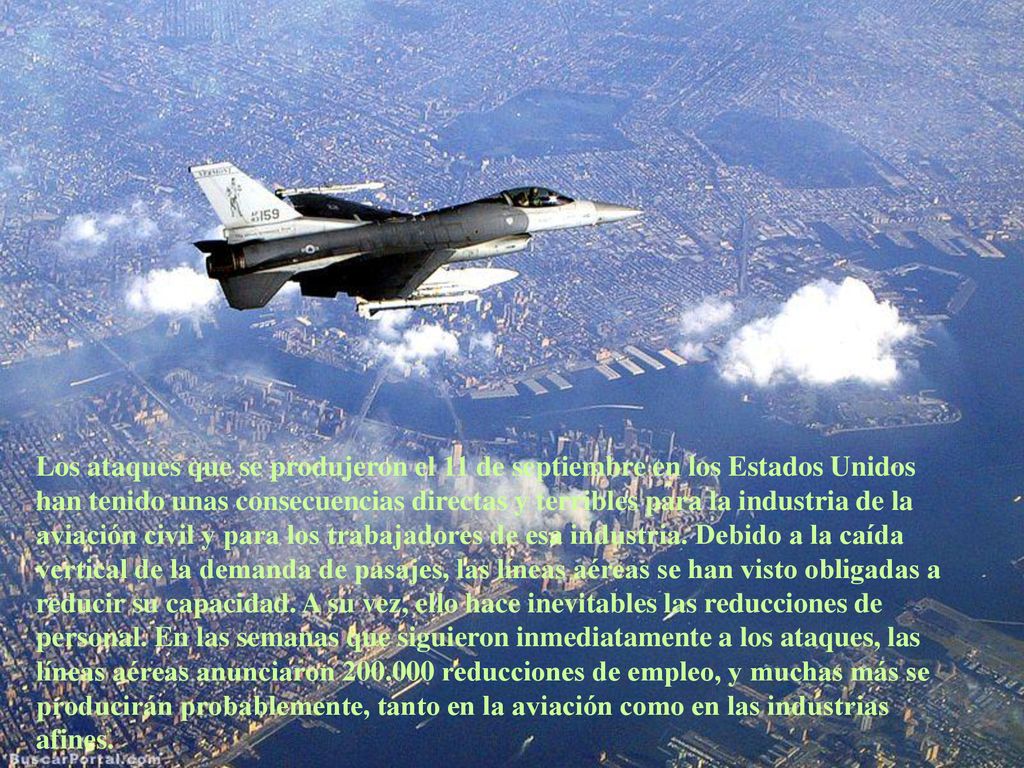 Los ataques que se produjeron el 11 de septiembre en los Estados Unidos han tenido unas consecuencias directas y terribles para la industria de la aviación civil y para los trabajadores de esa industria.