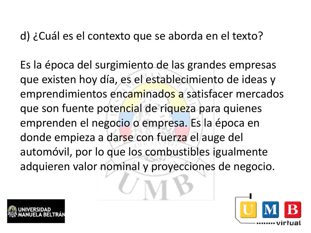 d) ¿Cuál es el contexto que se aborda en el texto