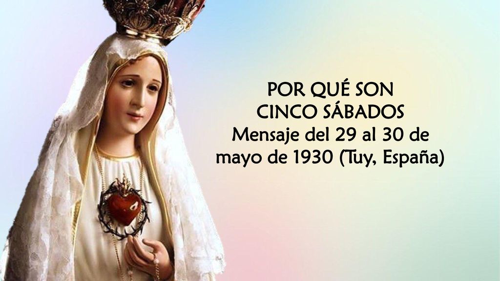 Mensaje del 29 al 30 de mayo de 1930 (Tuy, España)