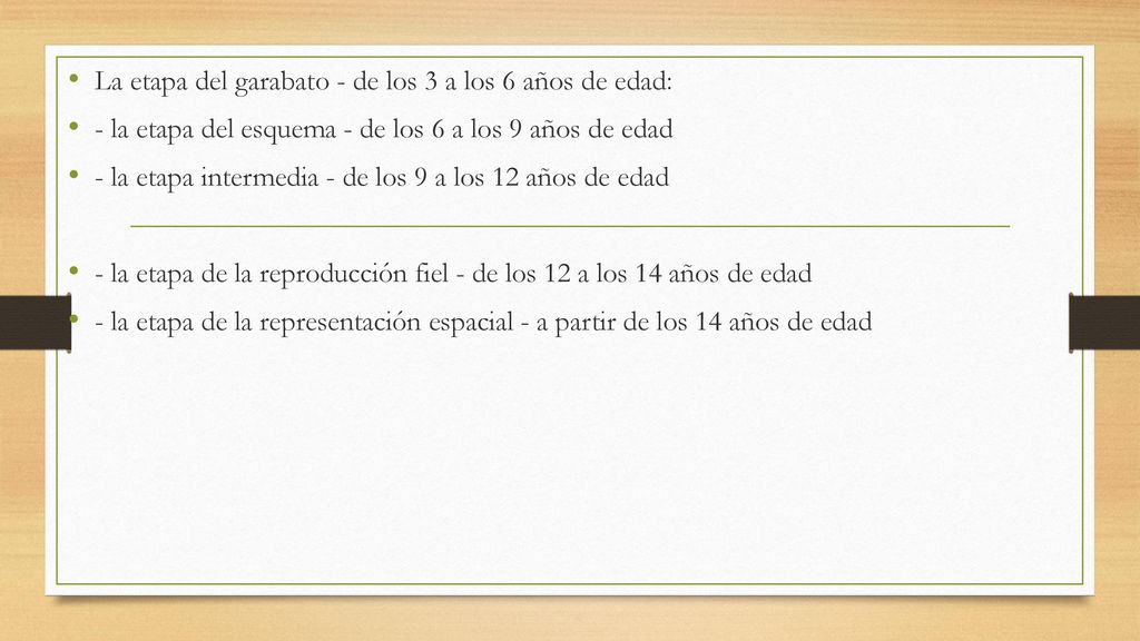 La etapa del garabato - de los 3 a los 6 años de edad:
