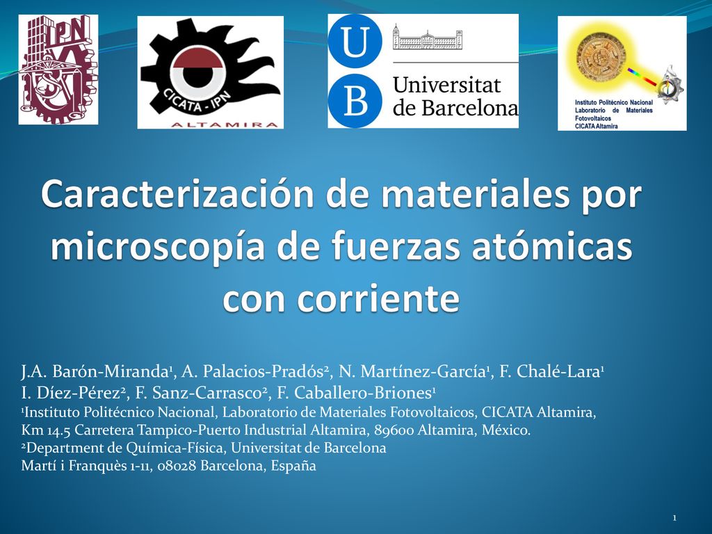 Caracterización de materiales por microscopía de fuerzas atómicas con corriente