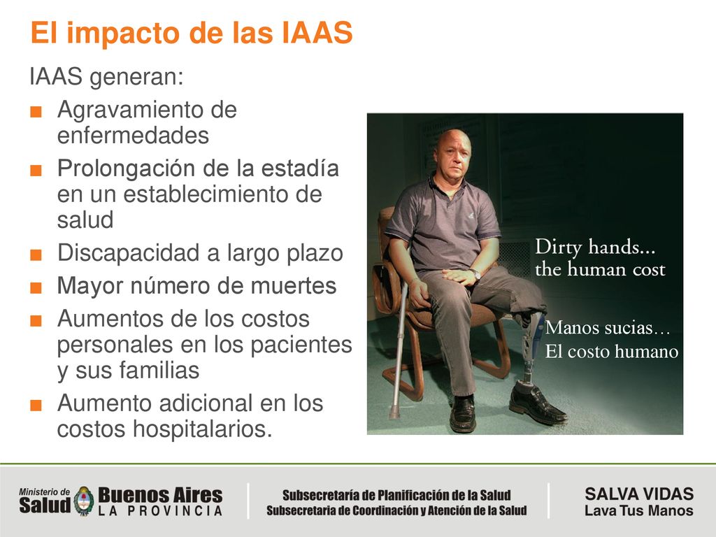 El impacto de las IAAS IAAS generan: Agravamiento de enfermedades