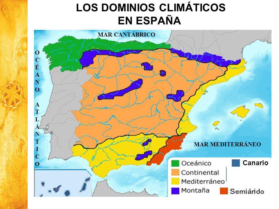 LOS DOMINIOS CLIMÁTICOS EN ESPAÑA