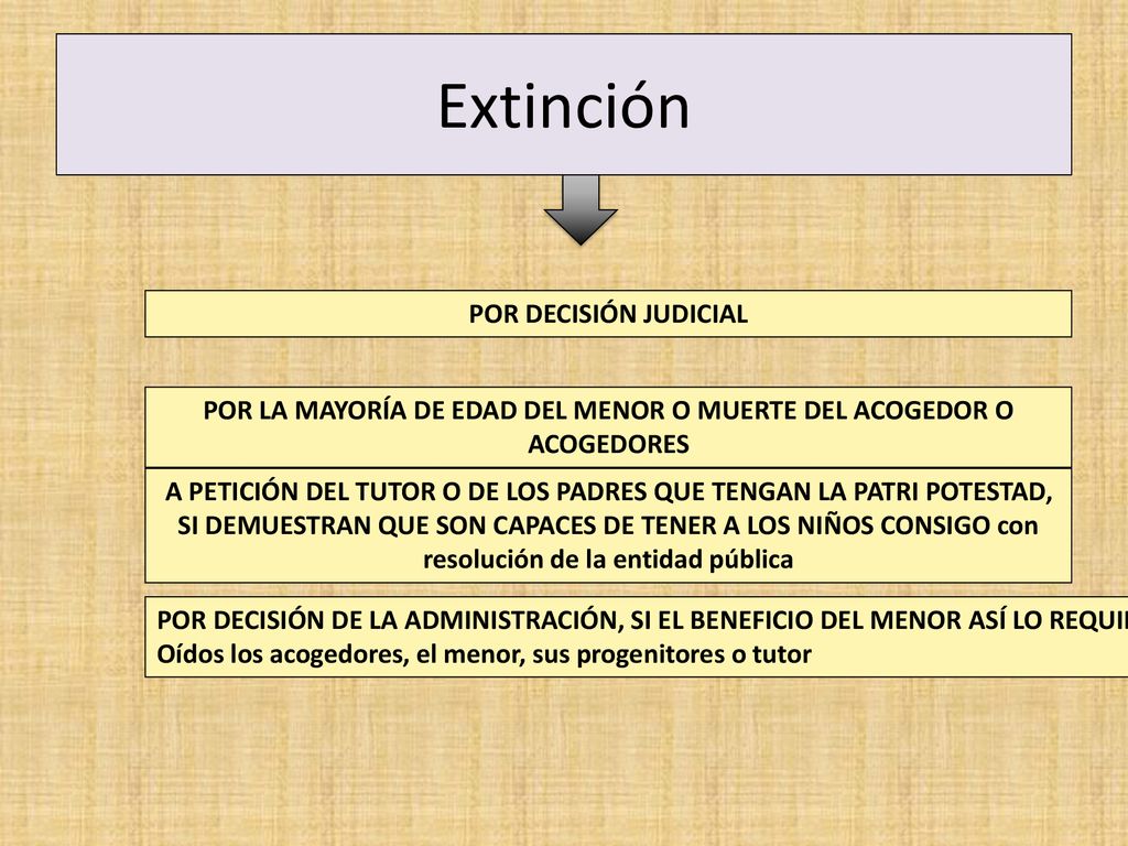 POR LA MAYORÍA DE EDAD DEL MENOR O MUERTE DEL ACOGEDOR O ACOGEDORES