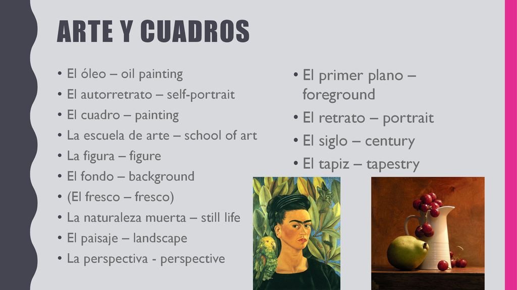 Arte y cuadros El primer plano – foreground El retrato – portrait
