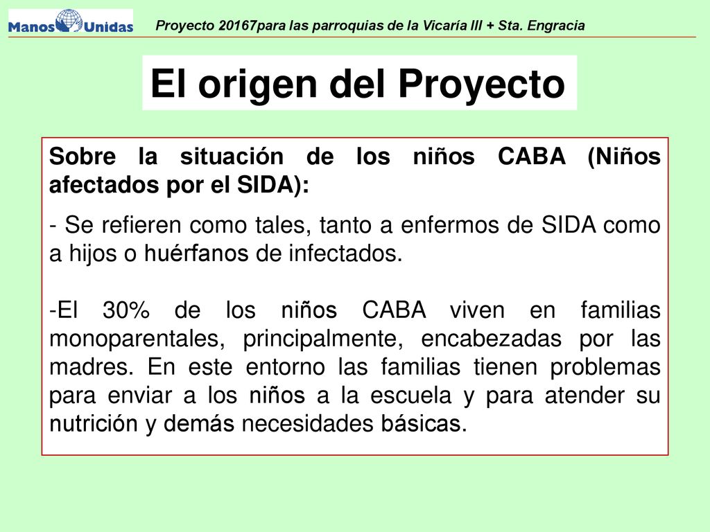Proyecto 20167para las parroquias de la Vicaría III + Sta. Engracia