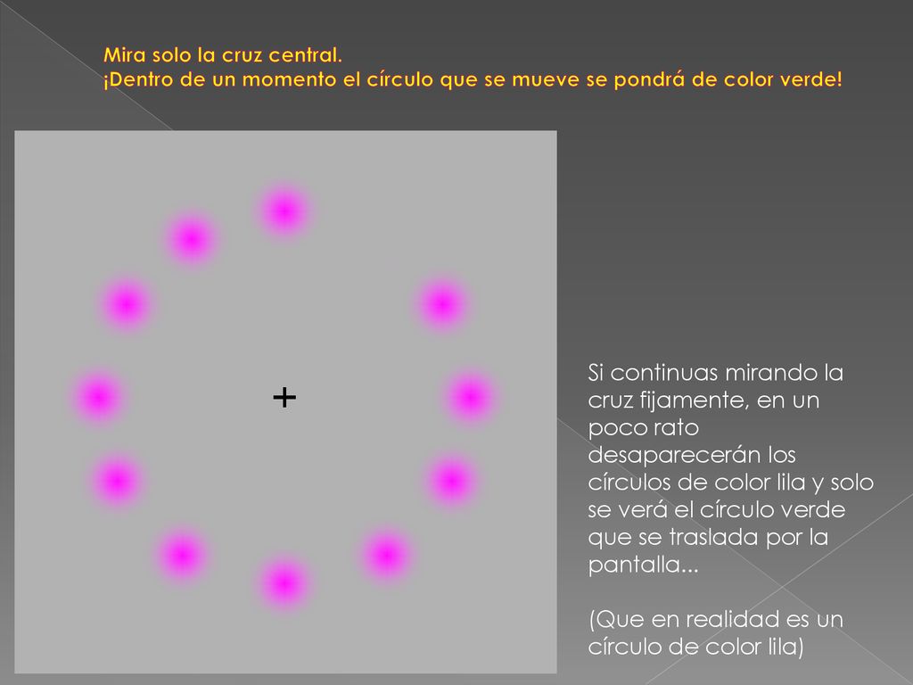 (Que en realidad es un círculo de color lila)