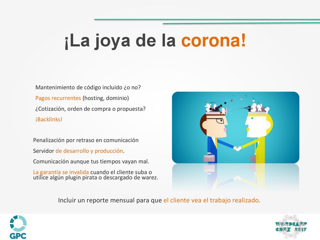 ¡La joya de la corona! Mantenimiento de código incluido ¿o no Pagos recurrentes (hosting, dominio)