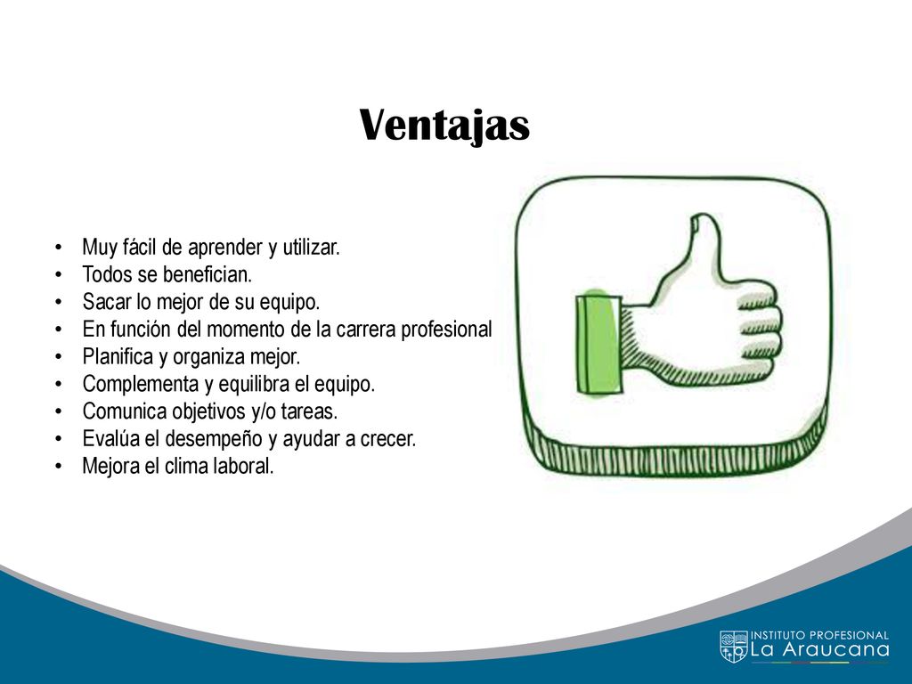 Ventajas Muy fácil de aprender y utilizar. Todos se benefician.