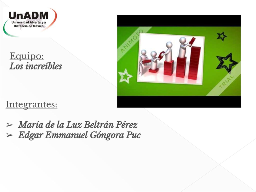 Equipo: Los increíbles Integrantes: María de la Luz Beltrán Pérez Edgar Emmanuel Góngora Puc