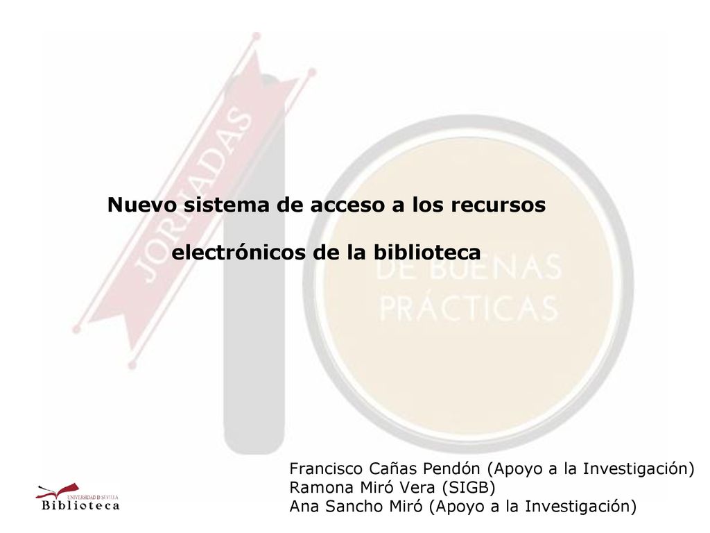 Nuevo sistema de acceso a los recursos electrónicos de la biblioteca