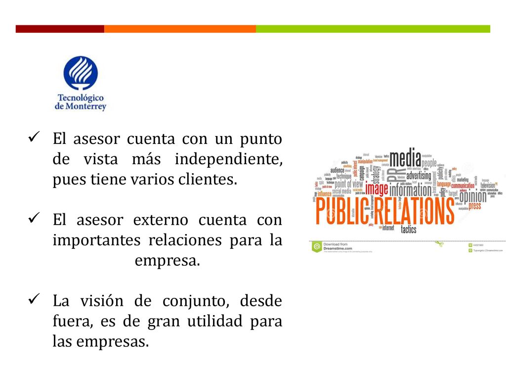 El asesor cuenta con un punto de vista más independiente, pues tiene varios clientes.