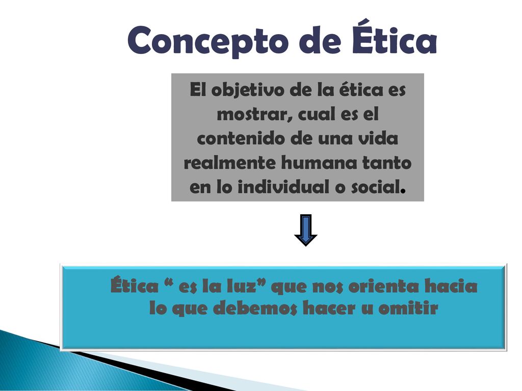 Ética es la luz que nos orienta hacia lo que debemos hacer u omitir