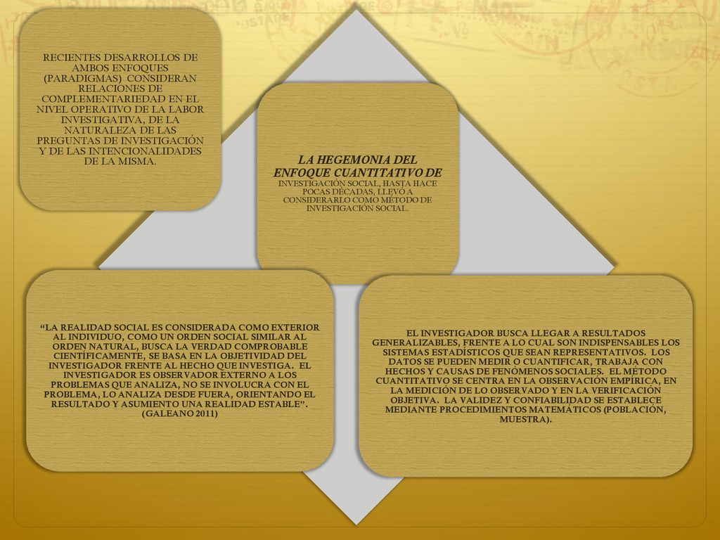 RECIENTES DESARROLLOS DE AMBOS ENFOQUES (PARADIGMAS) CONSIDERAN RELACIONES DE COMPLEMENTARIEDAD EN EL NIVEL OPERATIVO DE LA LABOR INVESTIGATIVA, DE LA NATURALEZA DE LAS PREGUNTAS DE INVESTIGACIÓN Y DE LAS INTENCIONALIDADES DE LA MISMA.