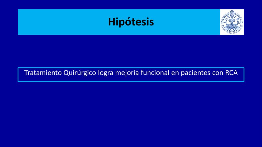 Tratamiento Quirúrgico logra mejoría funcional en pacientes con RCA