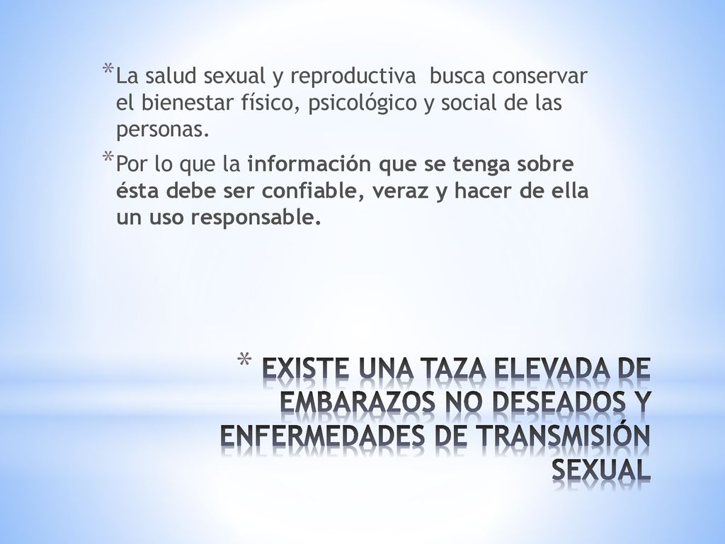 La salud sexual y reproductiva busca conservar el bienestar físico, psicológico y social de las personas.