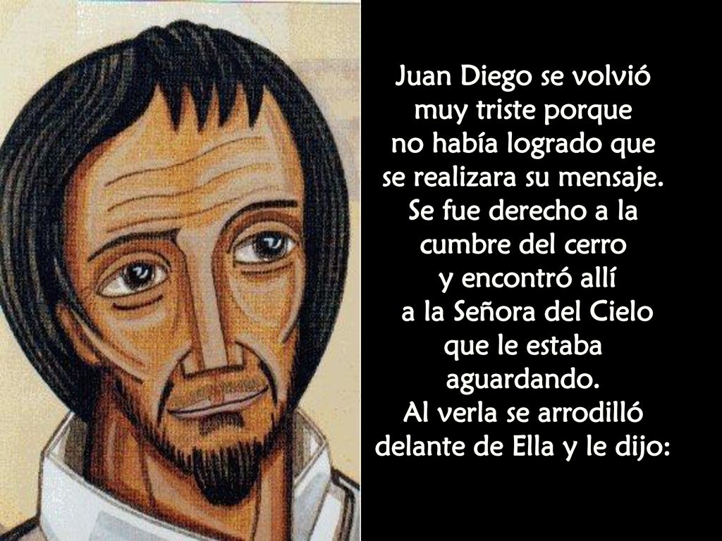 se realizara su mensaje. Se fue derecho a la cumbre del cerro