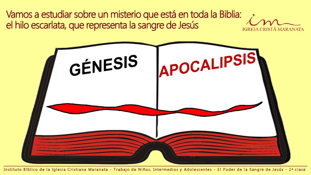 Vamos a estudiar sobre un misterio que está en toda la Biblia: el hilo escarlata, que representa la sangre de Jesús