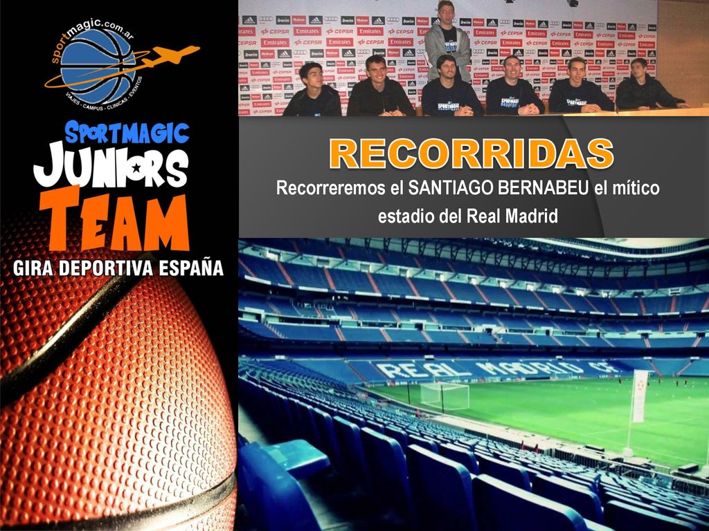Recorreremos el SANTIAGO BERNABEU el mítico estadio del Real Madrid
