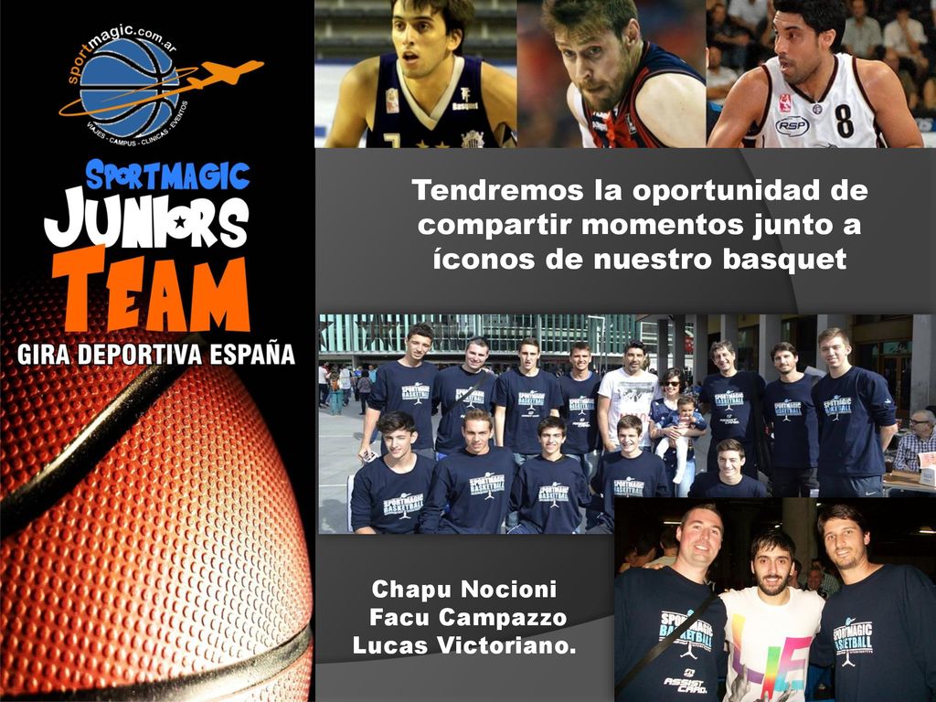 Tendremos la oportunidad de compartir momentos junto a íconos de nuestro basquet