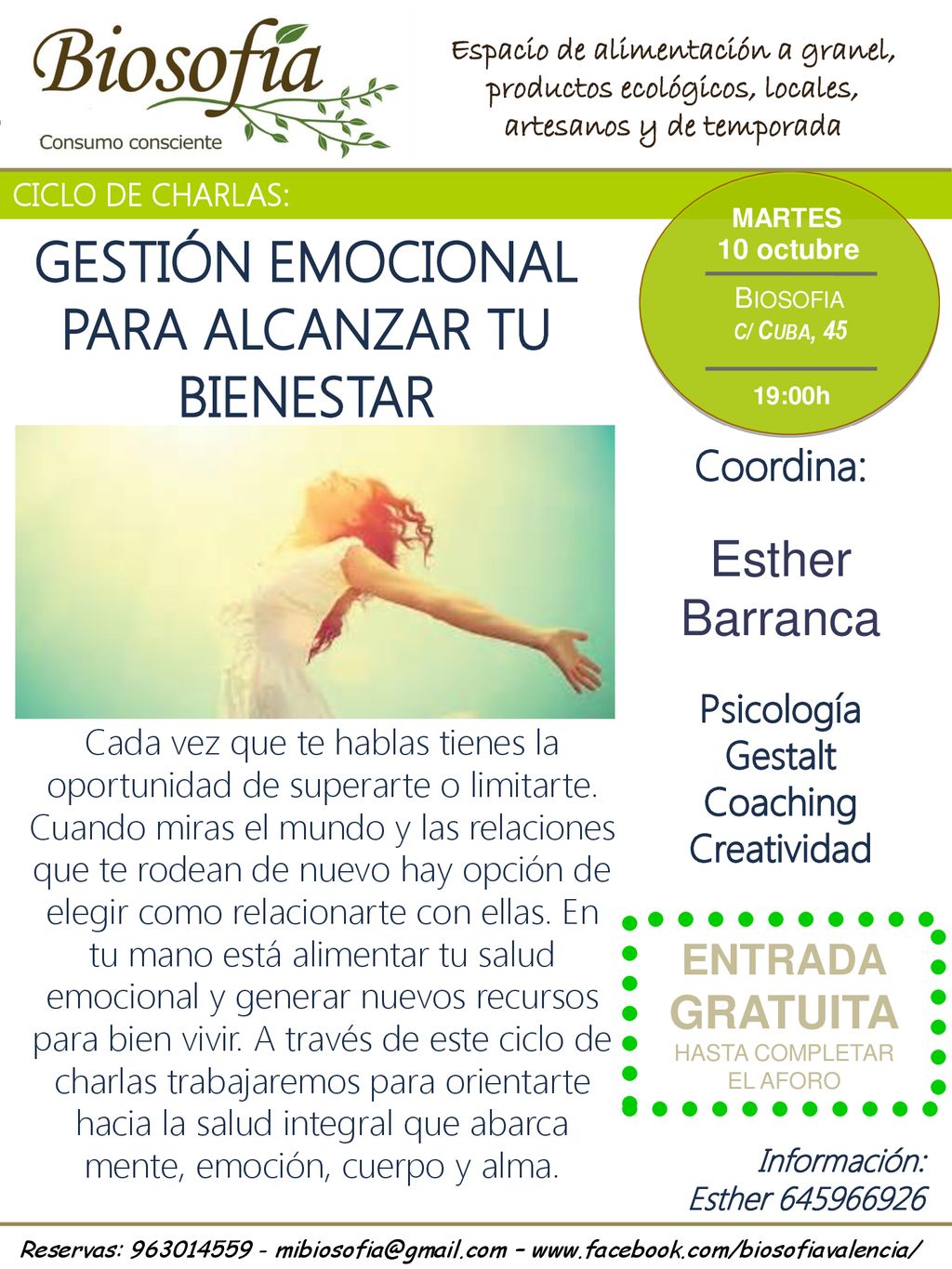 artesanos y de temporada GESTIÓN EMOCIONAL PARA ALCANZAR TU BIENESTAR