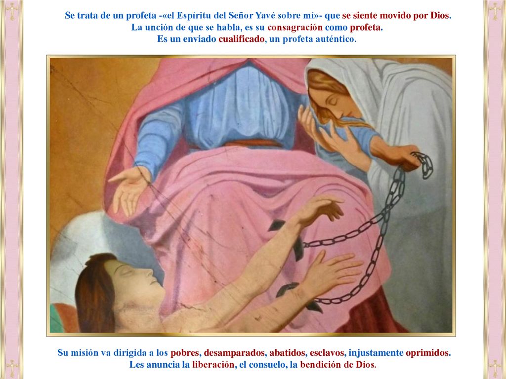 La unción de que se habla, es su consagración como profeta.