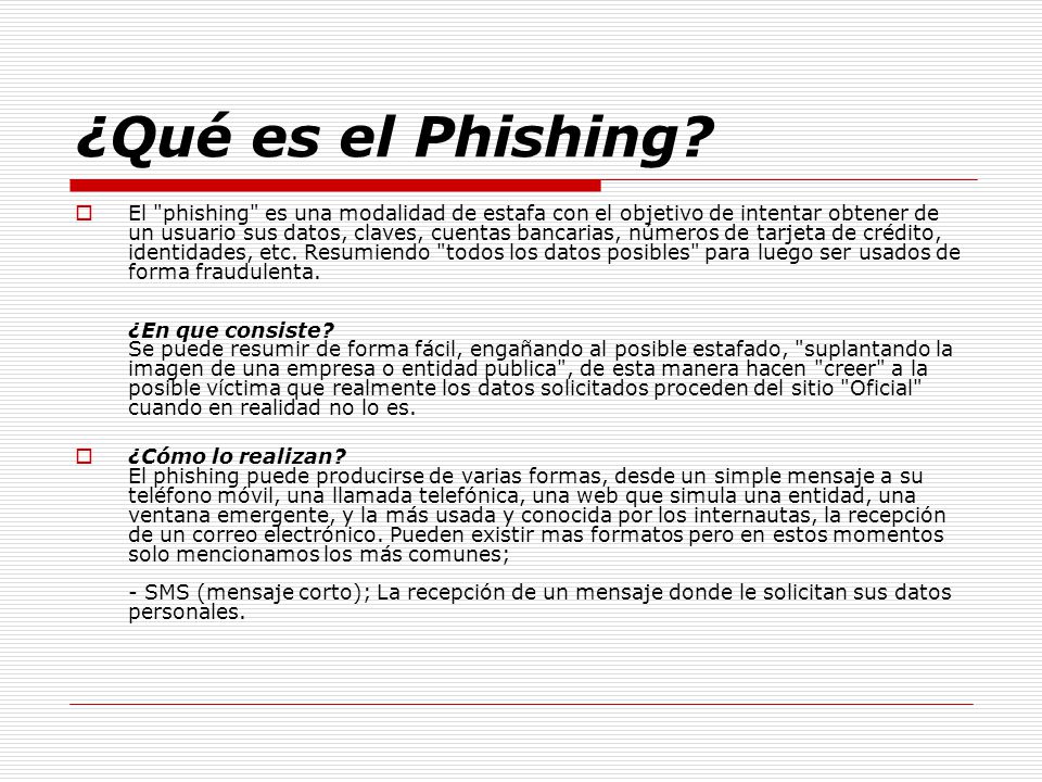 ¿Qué es el Phishing