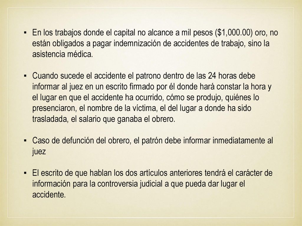 En los trabajos donde el capital no alcance a mil pesos ($1,000